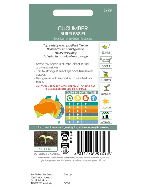 Seed Cucumber B/less Tasty 0.312g MFG2095
