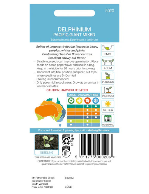 Seed Delphinium Pac.Giants 0.247g MFG020