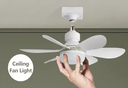 Fan Colour White W/Lighting Remote Control FS-HX-R420 
