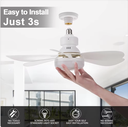 Fan Colour White W/Lighting Remote Control FS-HX-R420 