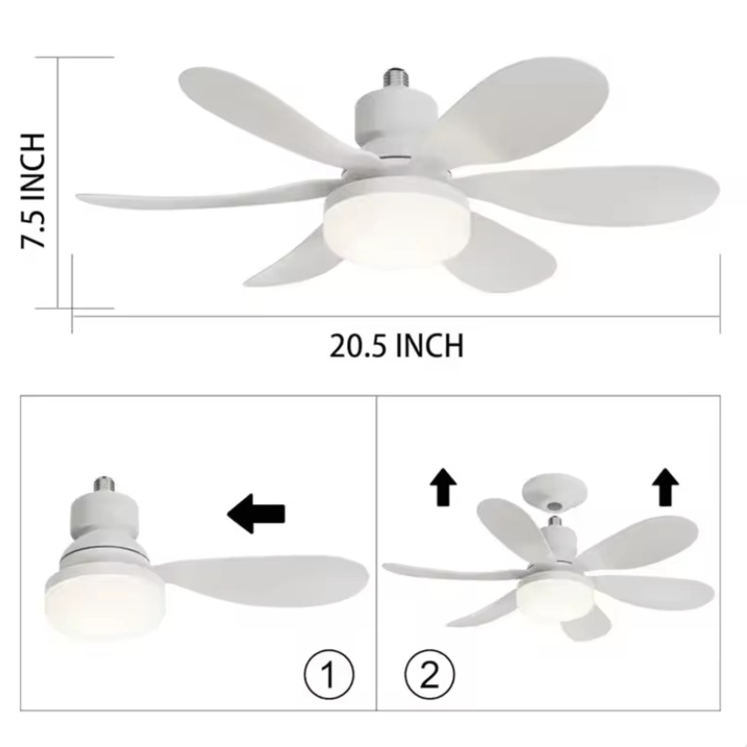 Fan Colour White W/Lighting Remote Control FS-HX-R420 