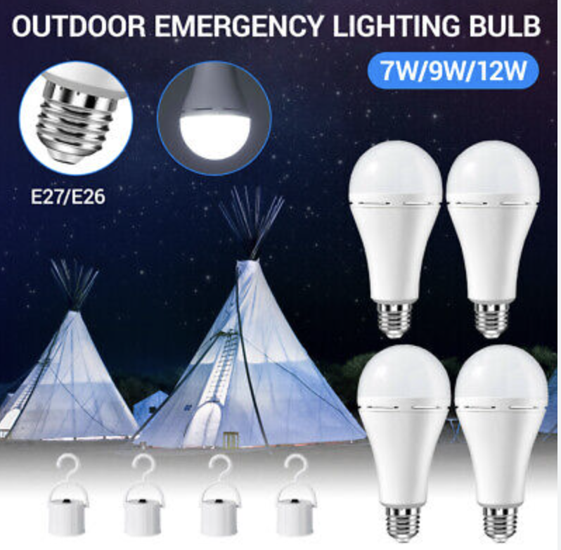 Emergency Light Bulb W/Base 9W