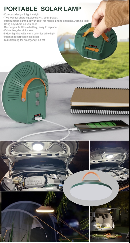 Solar Moon Light Lamp W/Panel 600LM SEM-S