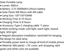 Solar Moon Light Lamp W/ Panel 600LM SEM-S