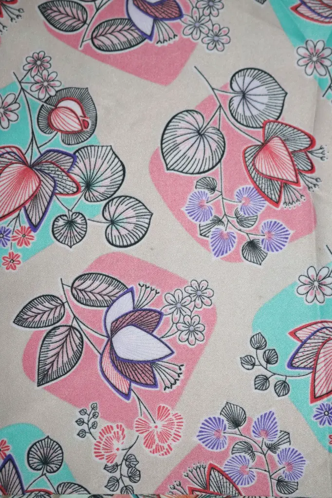 FB Printed Satin Velvet: Design #27614