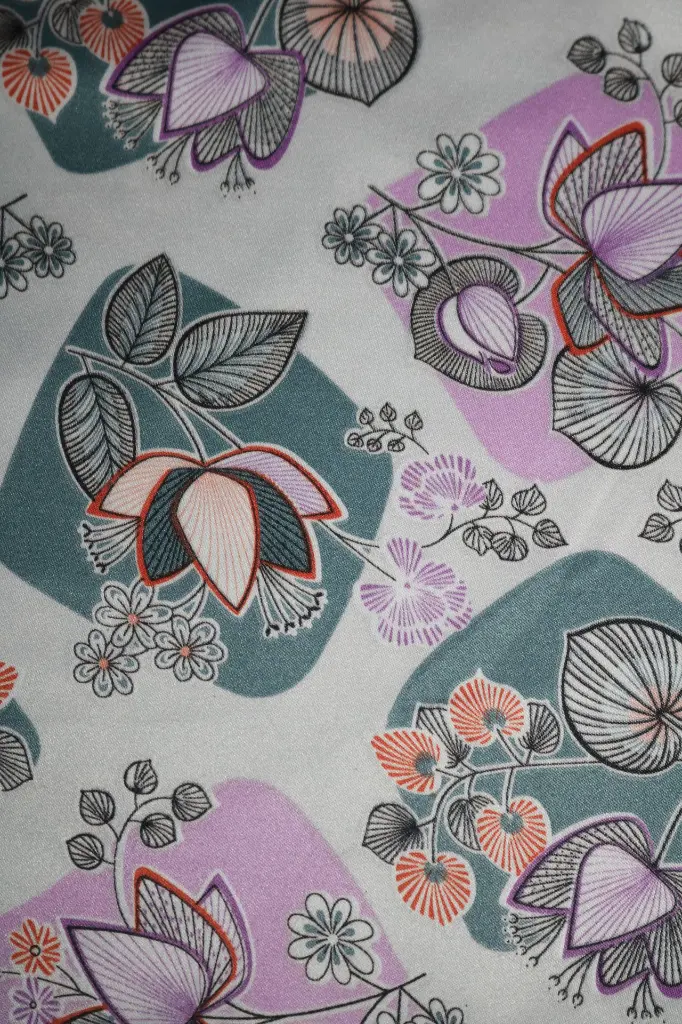 FB Printed Satin Velvet: Design #27614