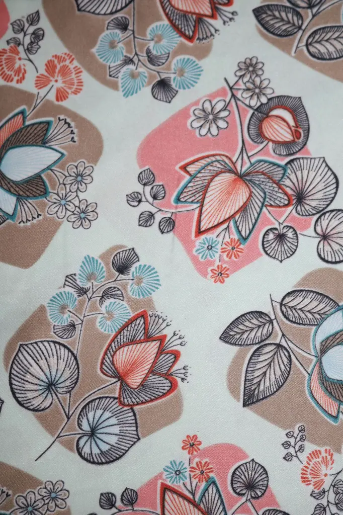 FB Printed Satin Velvet: Design #27614