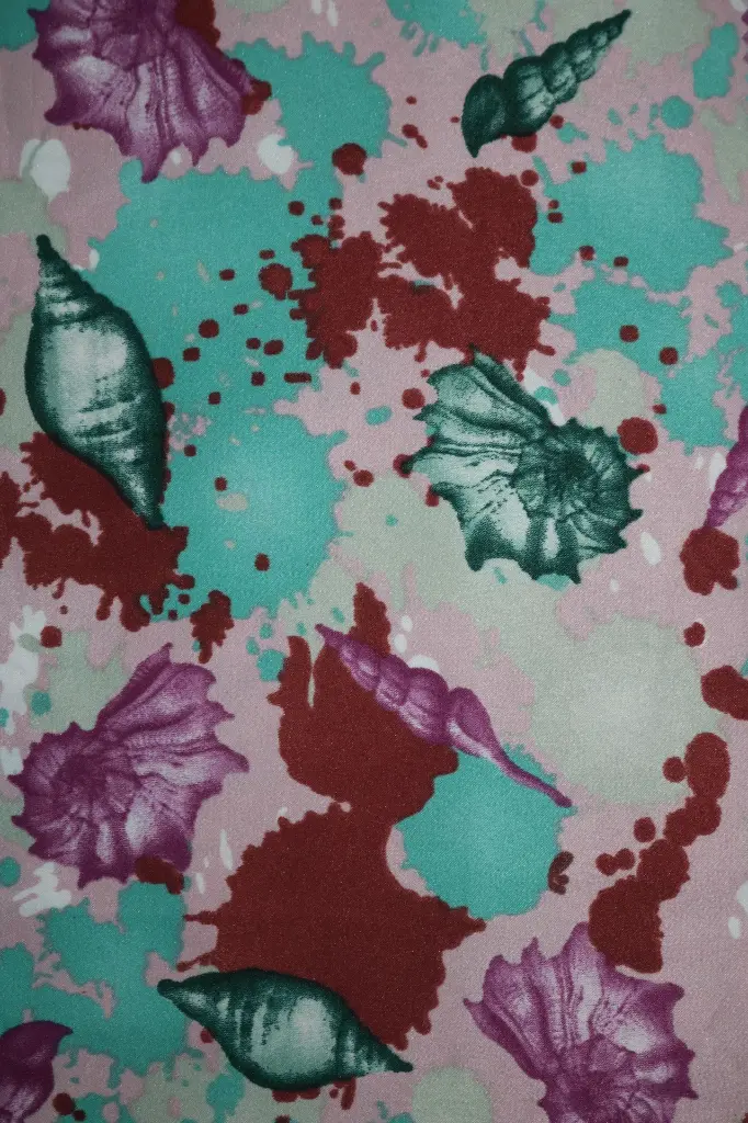FB Printed Satin Velvet: Design #27619