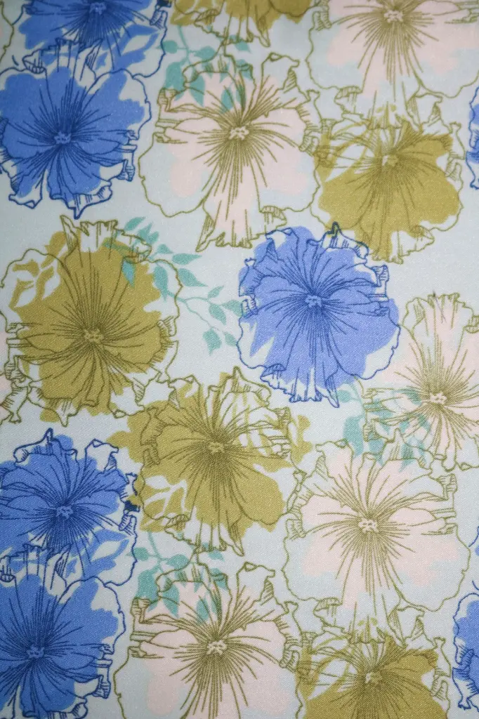 FB Printed Satin Velvet: Design #6034