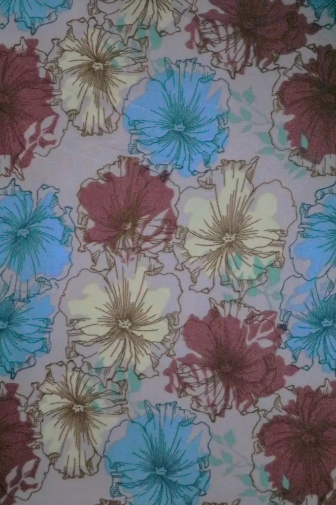 FB Printed Satin Velvet: Design #6034
