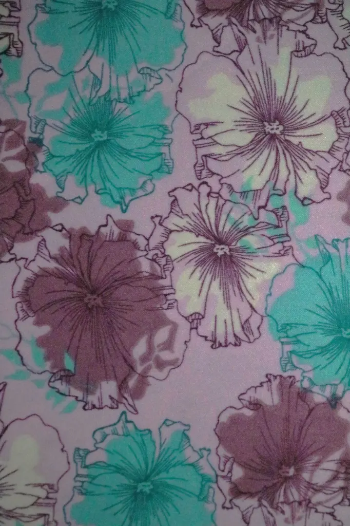 FB Printed Satin Velvet: Design #6034