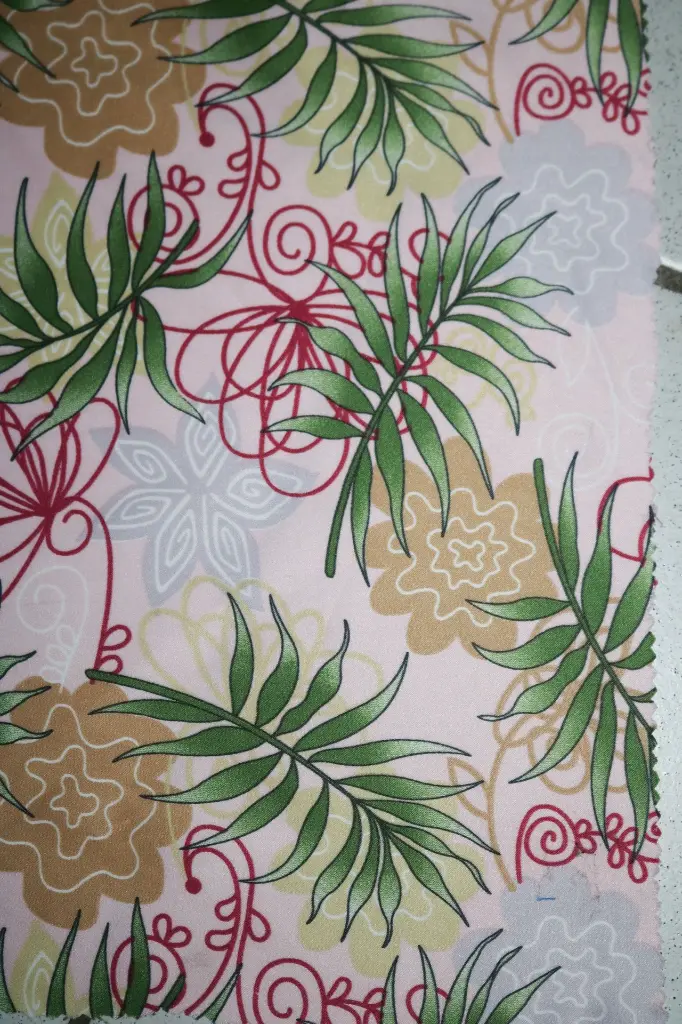 FB Printed Satin Velvet: Design #6104