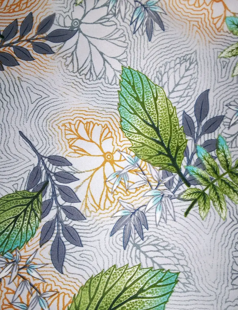 Fabric Printed Satin Velvet 27558