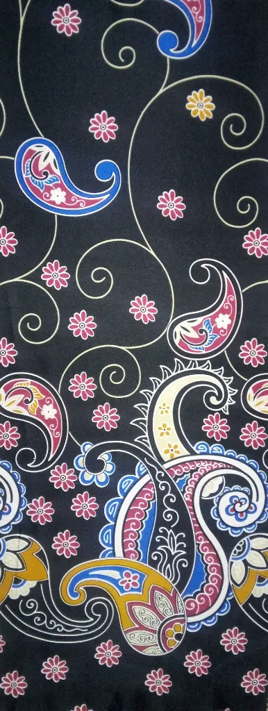 FB Printed Satin Velvet: Design #7217