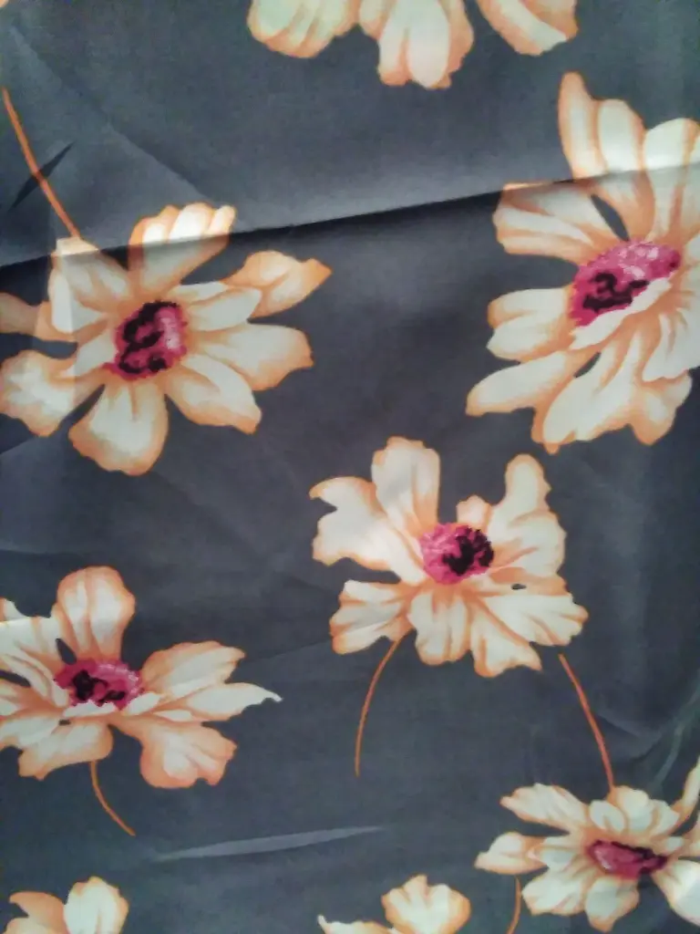 Fabric Printed Polyster Satin 58" D#0154