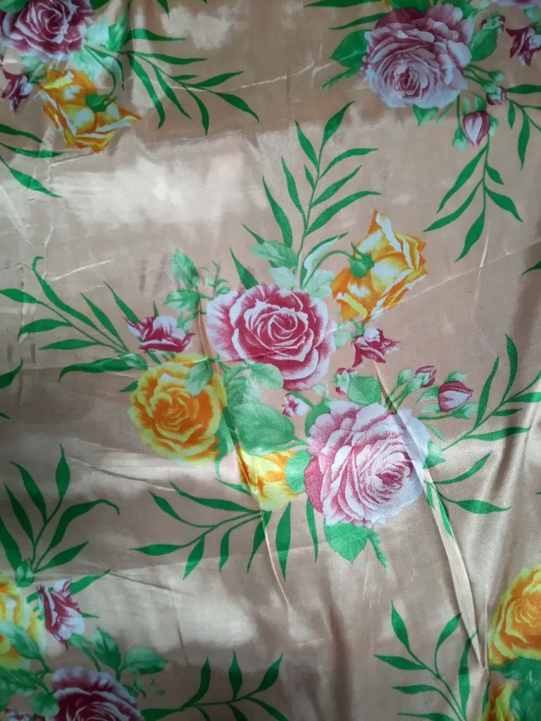 Fabric Printed Polyster Satin 58"