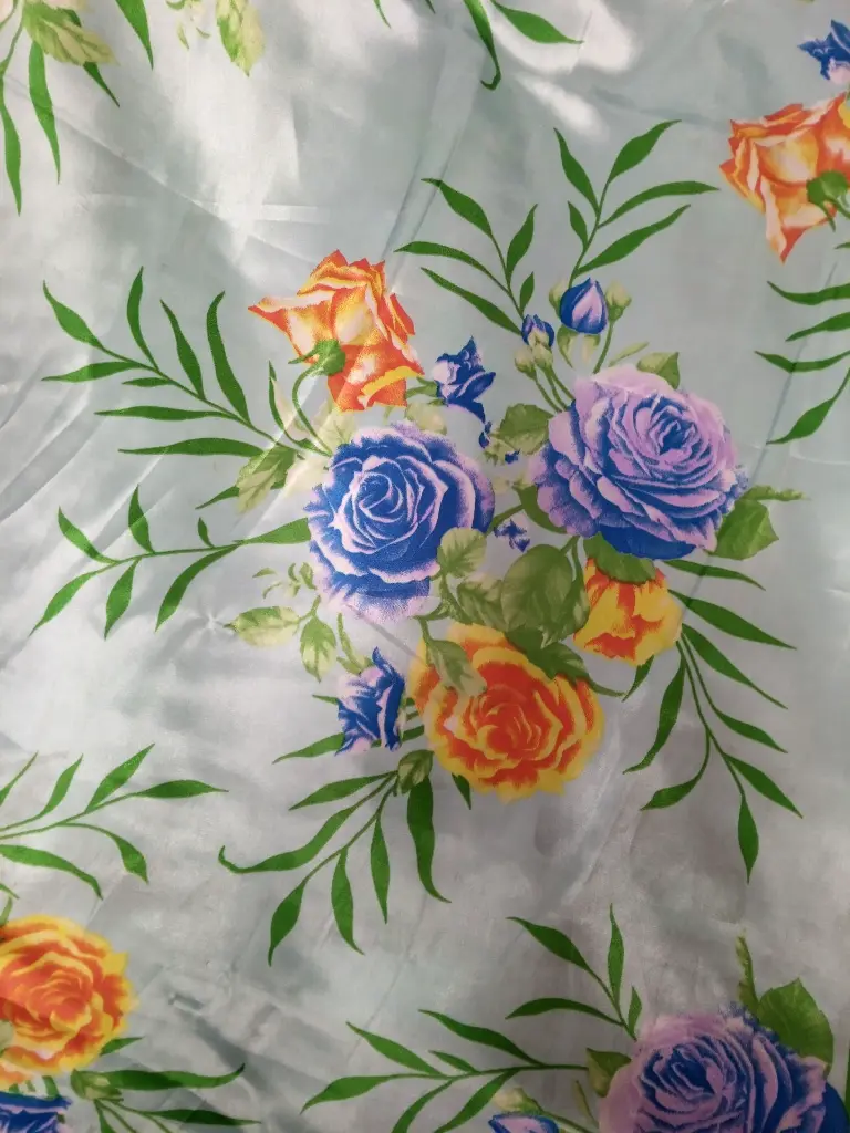 Fabric Printed Polyster Satin 58"