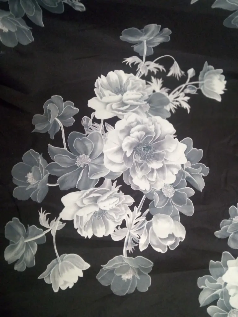 Fabric Printed Polyster Satin 58" D#8166