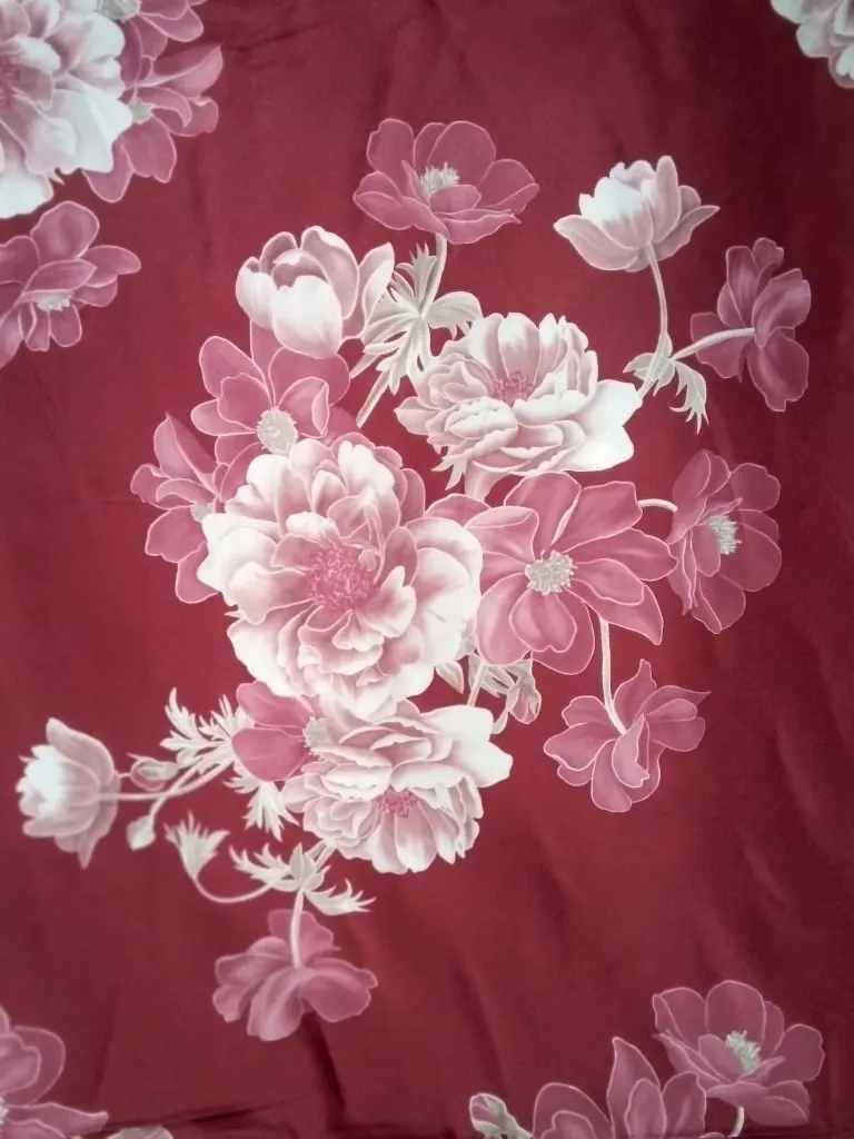 Fabric Printed Polyster Satin 58" D#8166