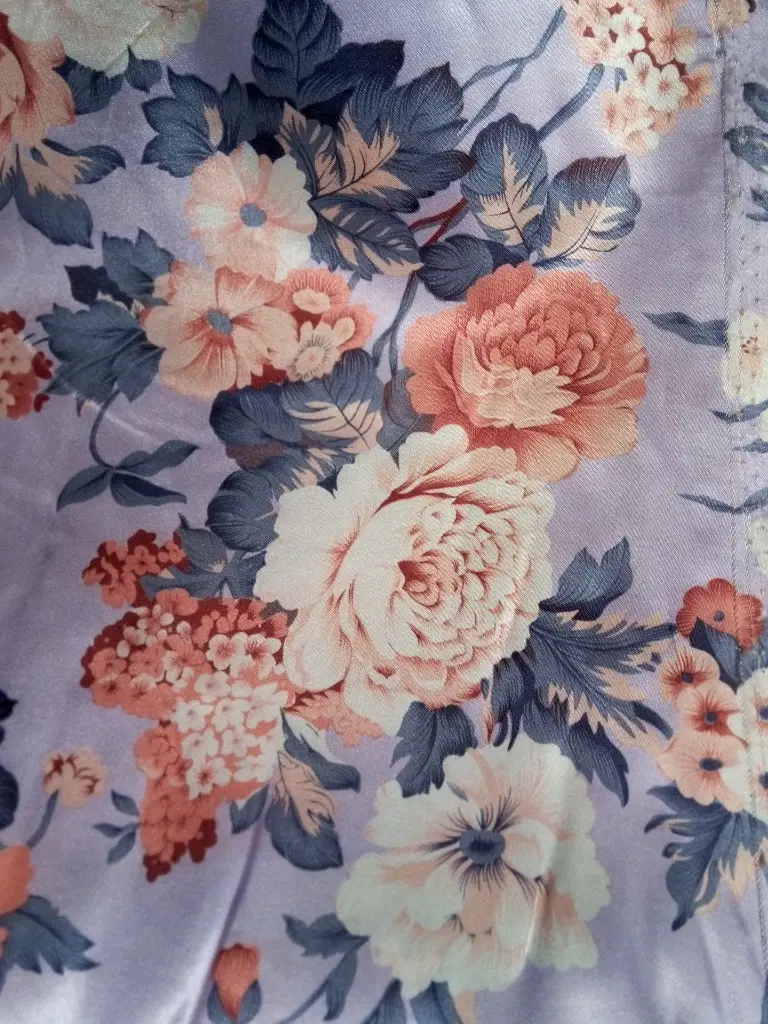 Fabric Printed Polyster Satin 58" D#0985
