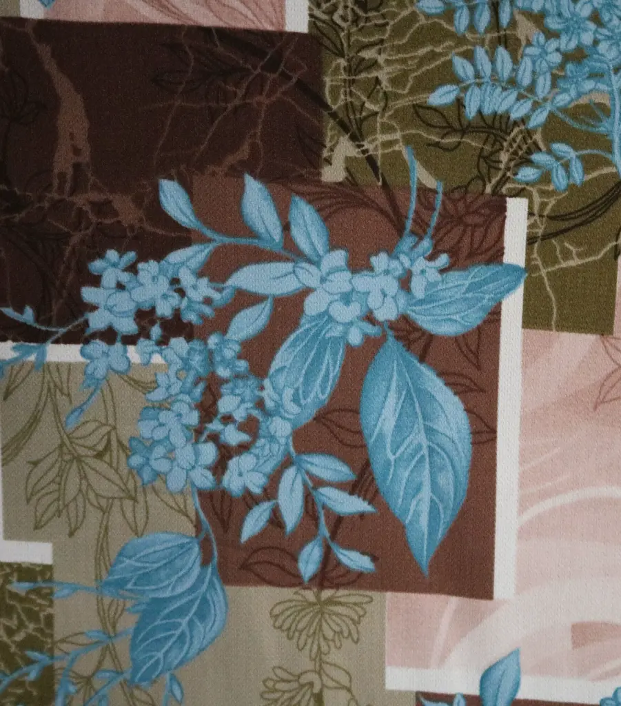 Fabric Printed Peach Dobby 58"