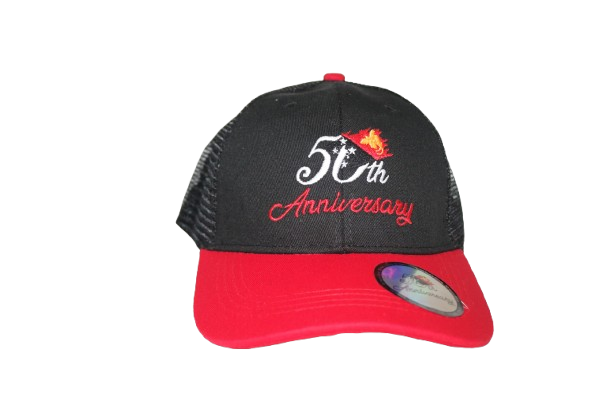 Cap Baseball Trucker W/Hologram Sticker PNG 50Years