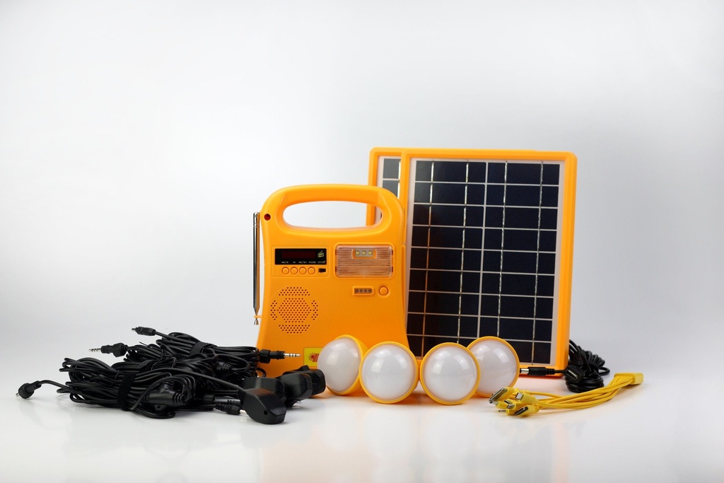 Solar Sunflare Lighting System W/4Bulb 10W SF-310