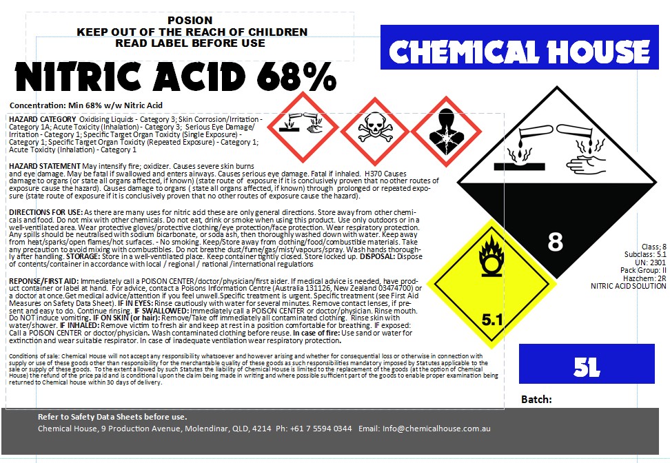Sulphuric Acid 68% 5L (Nitric Acid)