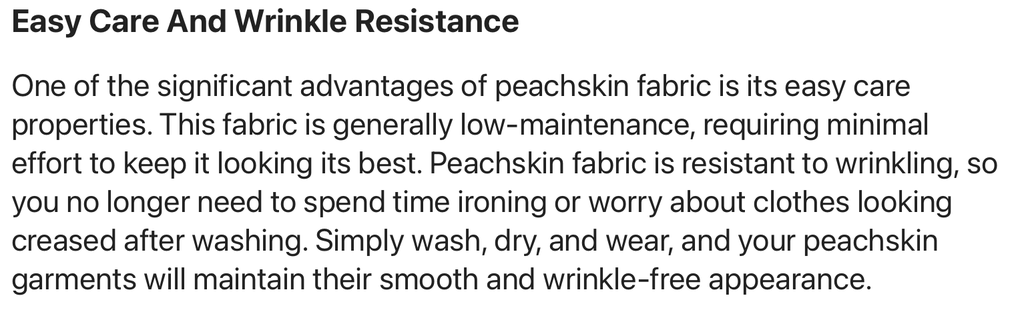 Fabric Peach Skin Luxury: Solid Colours