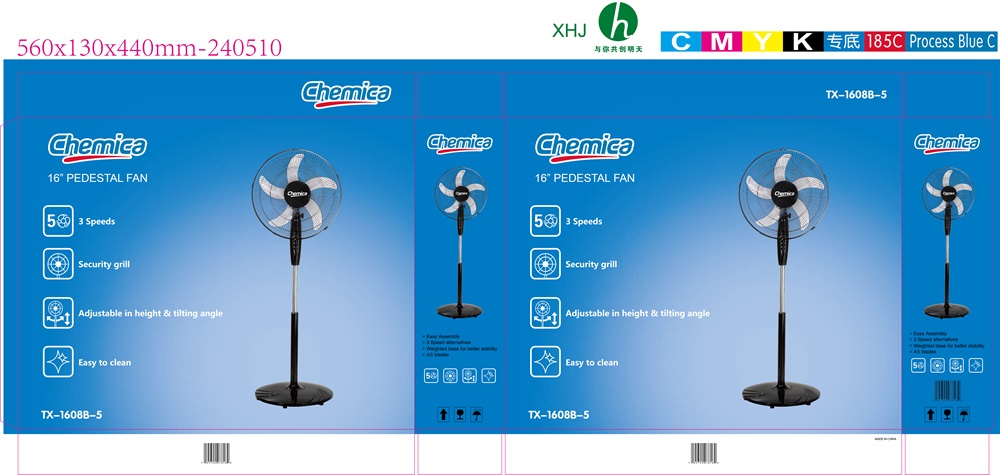 Fan Stand Electric 16" TX-1608D-5