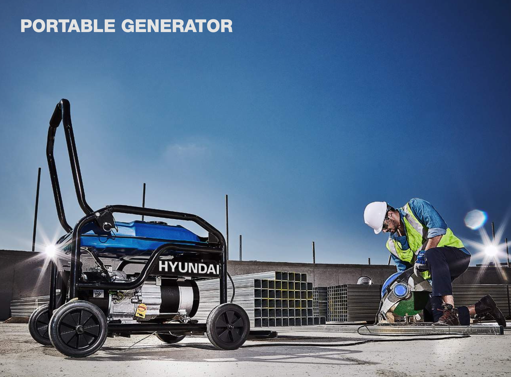 Genset Petrol Hyundai 1.0kw HG1000