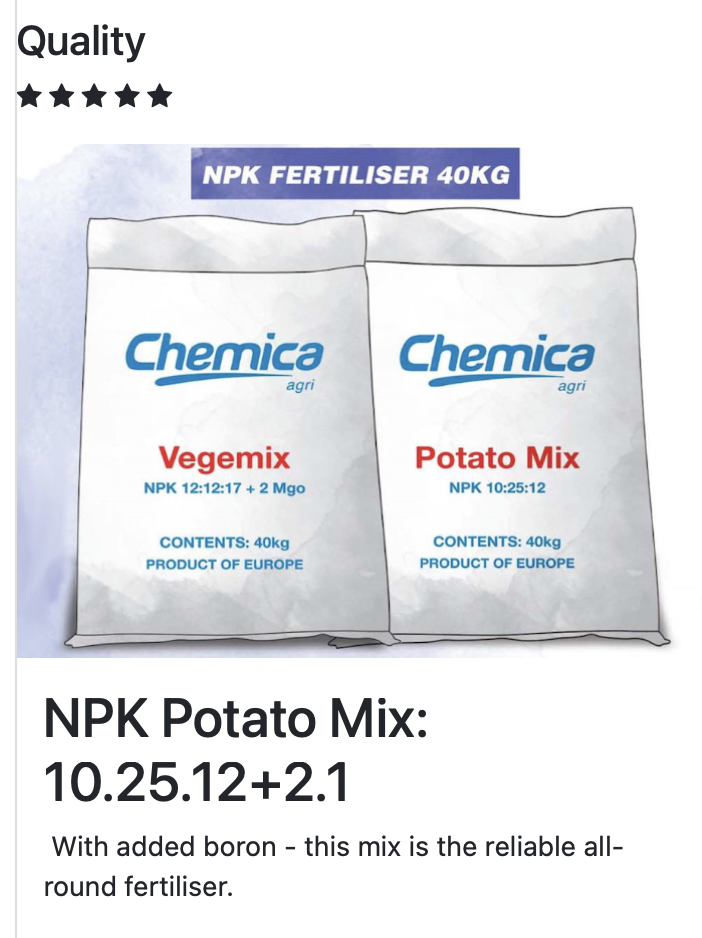 NPK 10.25.12+2.5% Pot Mix 40kg