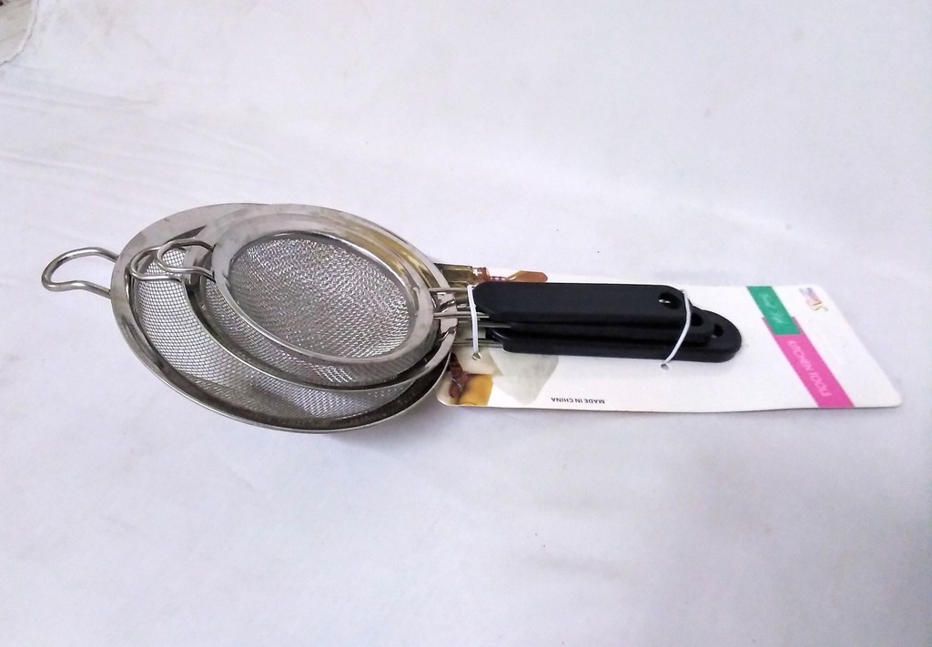 Strainers S/S Ningsheng 3pc 8+10+12CM35320-11