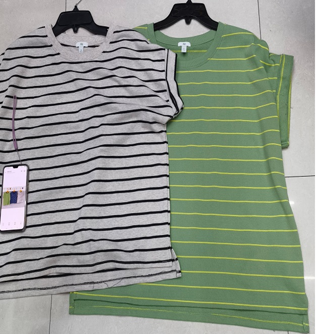 Dress Tunic Stripe Straight Bottom Y2-0540B-4
