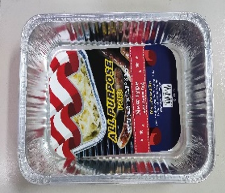 Foil Tray Rect. Roastr 2pcs 4700ml RUG370