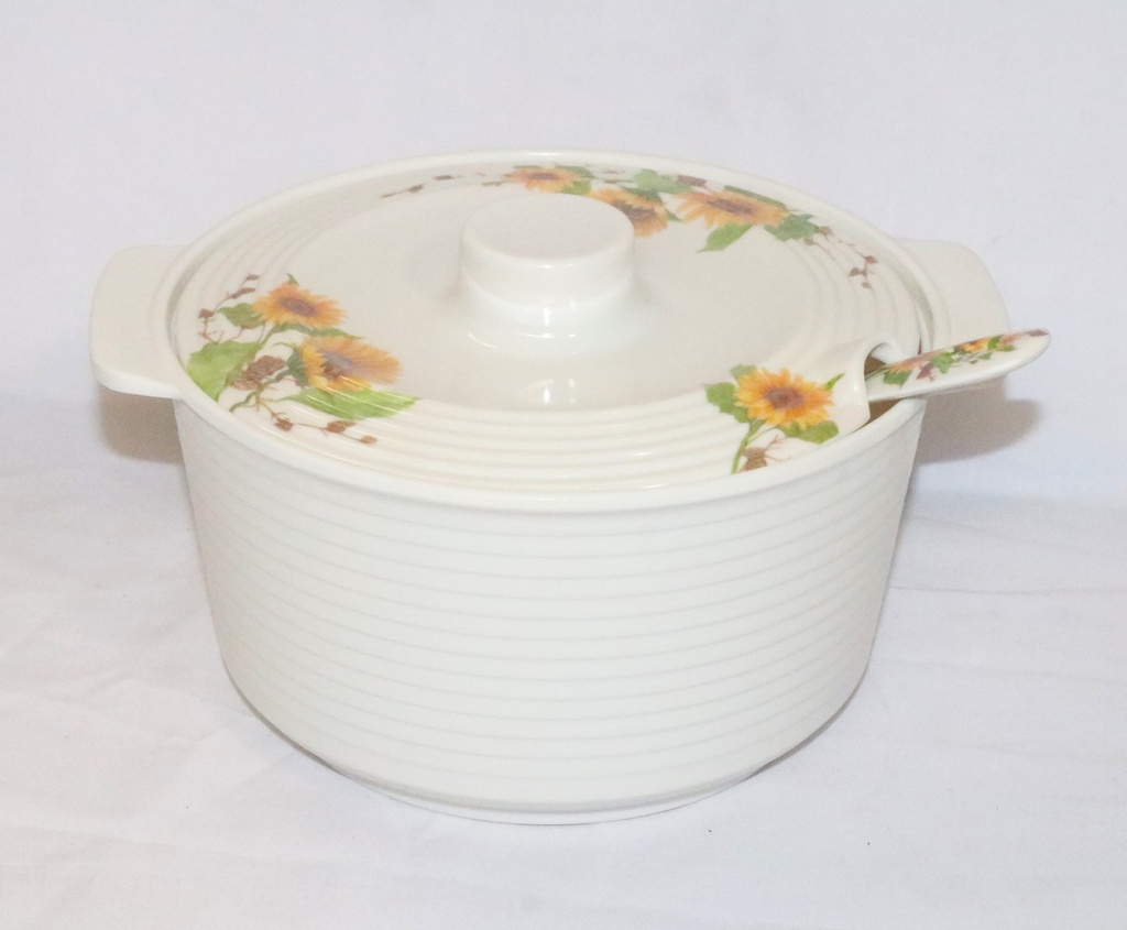 Bowl Melamine W/Cover&Spoon 18Cm