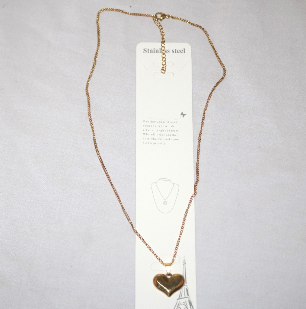 Jewellery N/Lace Gold Heart