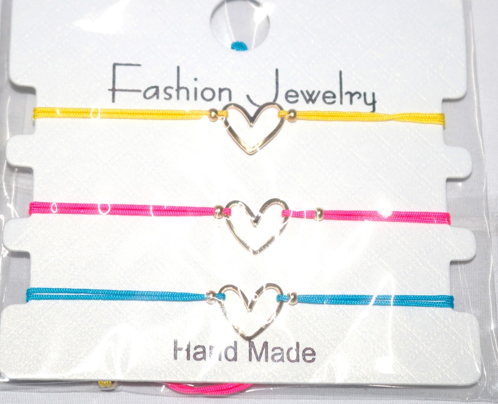 Jewellery Braclet Gold Heart 3 Set