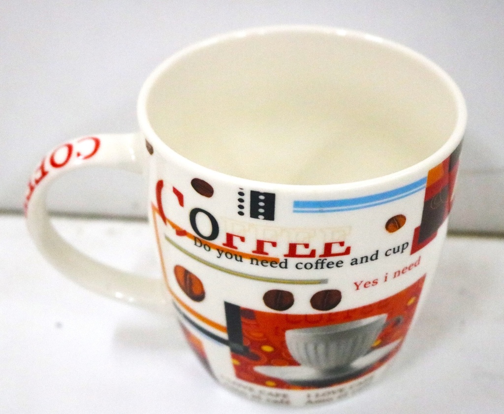 Ceramic Mug "Coffee" Word Handle 370Ml XD83-2