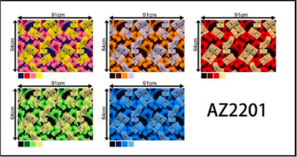 Fabric Jumping Fish 35/36" AZ2201