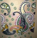 FB Printed Satin Velvet: Design #7217