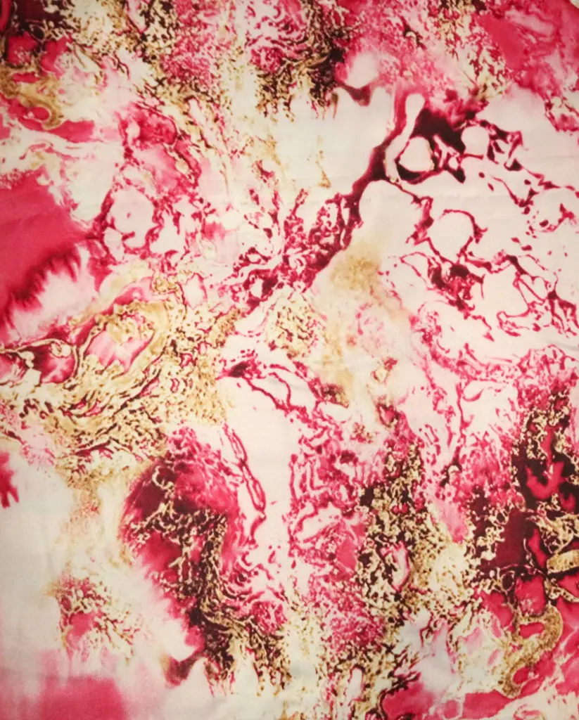 Fabric Printed Polyster Satin 44"