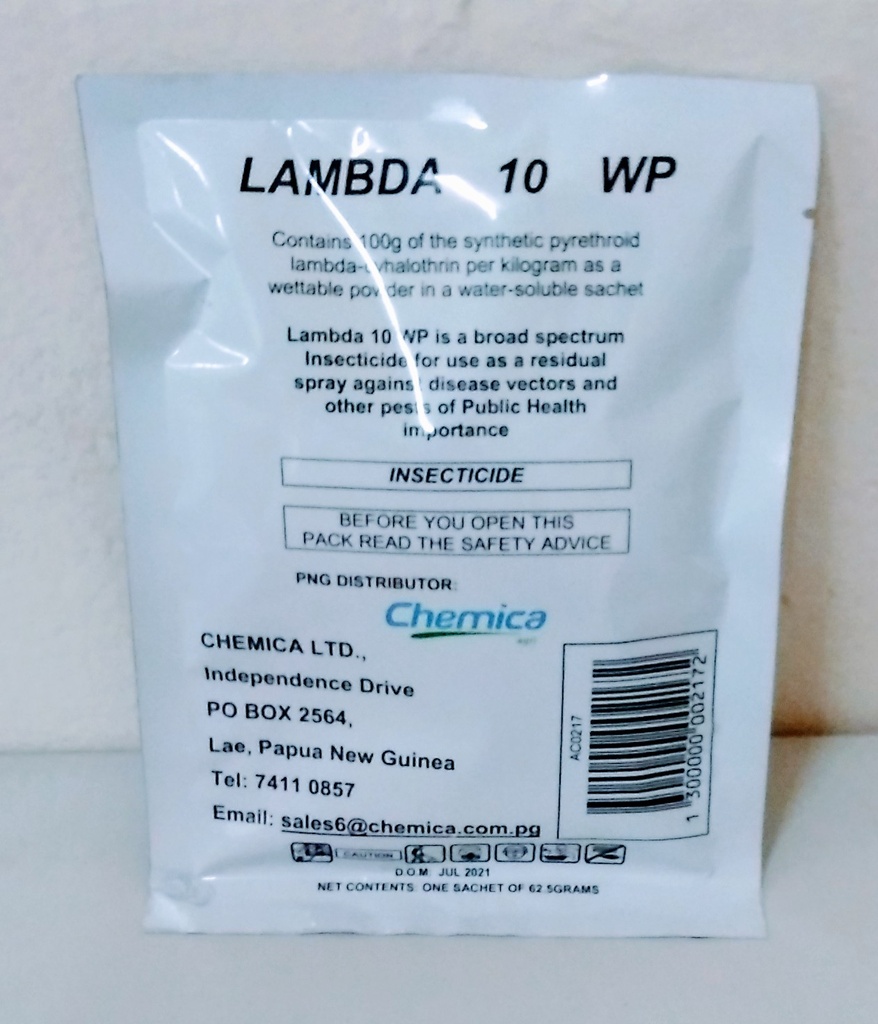 Lambda Cyhalothrin 10Wp 62.5G