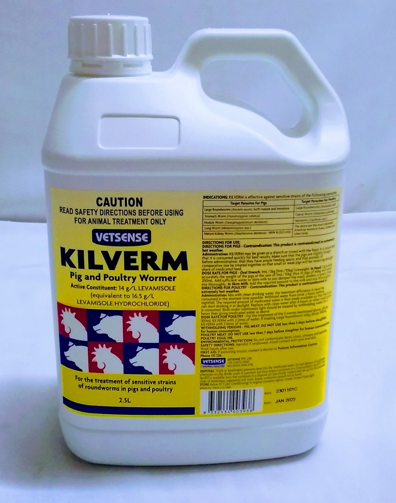 Kilverm P+P Wormer 2.5lt