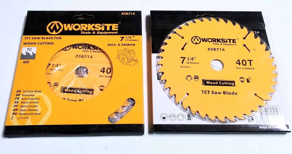 Csaw Blade Worksite 185mm 24T