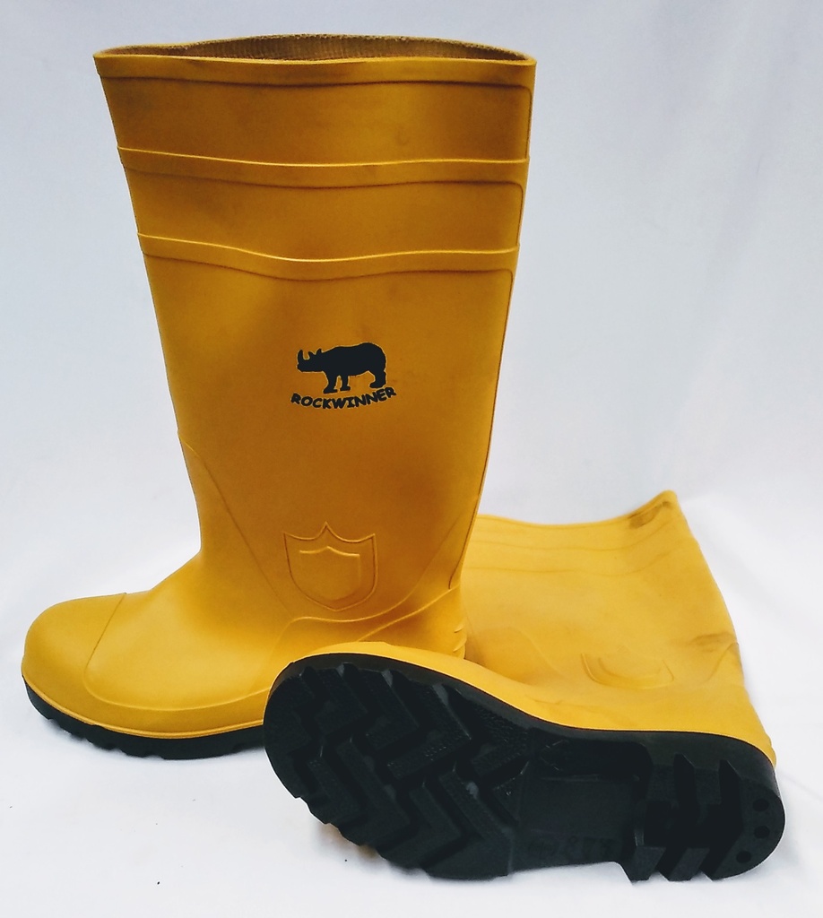 Gumboot Pair Safety RW Yel Hc S6