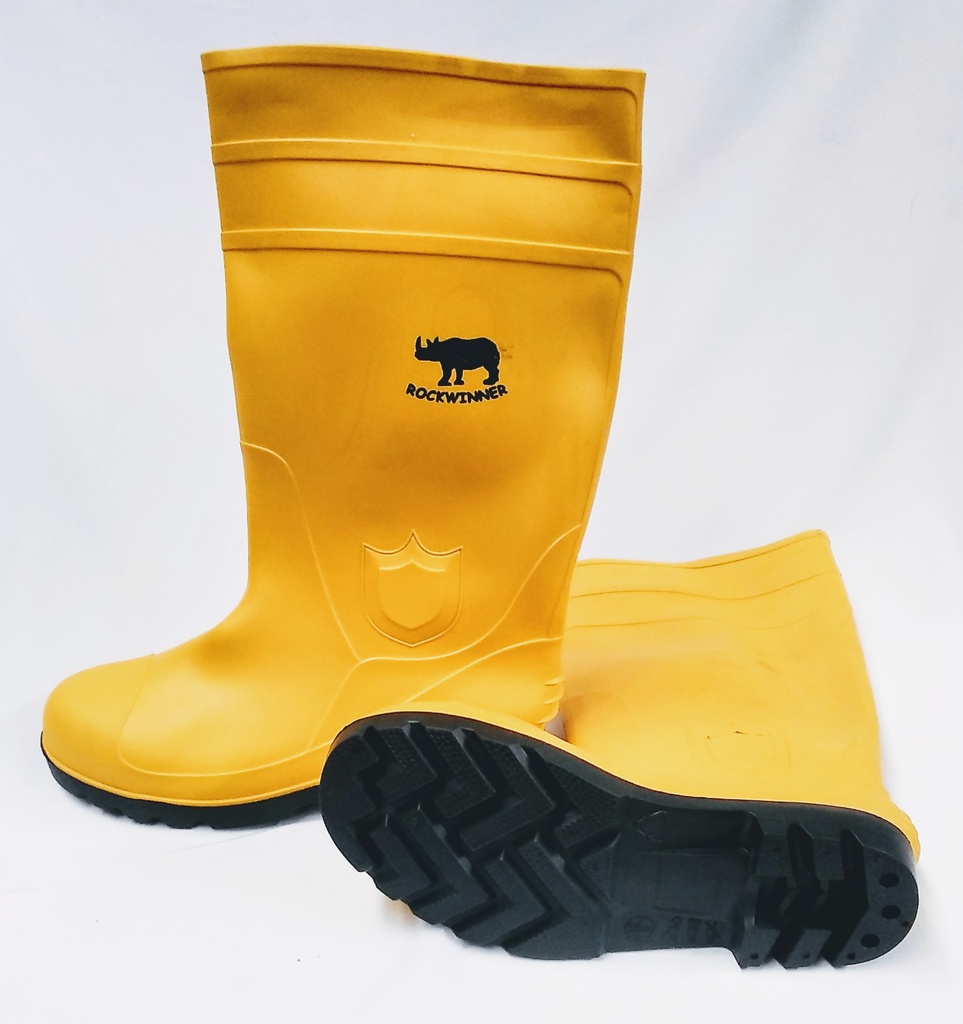 Gumboot Pair Safety RW Yel Hc S9