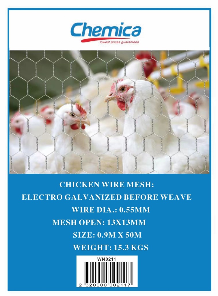 Wire Chicken 0.9m*13*.55mm*50m