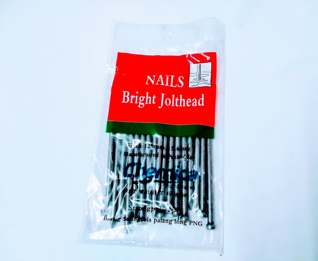 Nail J/Head Bright 5" 400g
