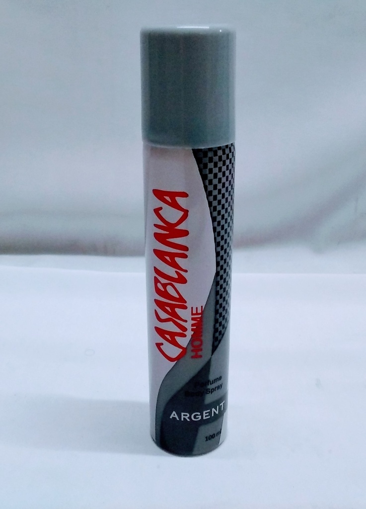 Body Spray Mens Casablanca Argent 100ml